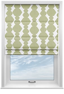 Construct, Grass Green - Motorised Roman Blind